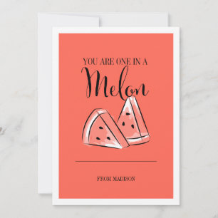 Cartes Pour Fêtes Annuelles Funky Pun Melon Valentine Card