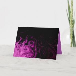Cartes Pour Fêtes Annuelles Funky purple and black greeting card