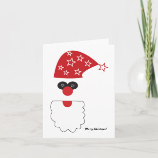 Cartes Pour Fêtes Annuelles Funky Santa Holiday Card