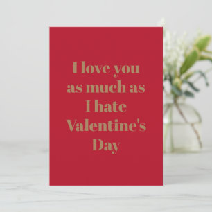 Cartes Pour Fêtes Annuelles Funky Valentine Day Card Je t'aime