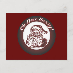 Cartes Pour Fêtes Annuelles Funky Vintage Mauvais Père Noël Retro Noël