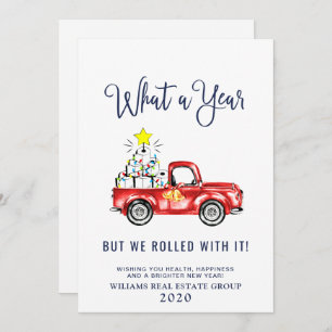 Cartes Pour Fêtes Annuelles Funky What a Year Christmas Corporate