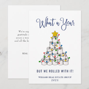 Cartes Pour Fêtes Annuelles Funky What a Year Christmas Corporate