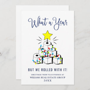 Cartes Pour Fêtes Annuelles Funky What a Year Christmas Corporate