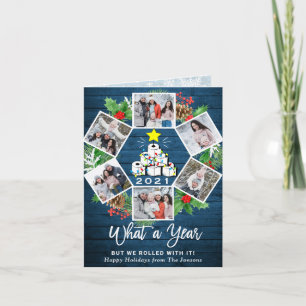 Cartes Pour Fêtes Annuelles Funky What a Year Christmas Tree 6 PHOTO