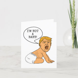 Cartes Pour Fêtes Annuelles Funny 50e anniversaire Donald Trump Je ne suis pas