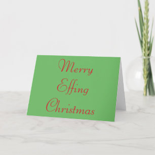 Cartes Pour Fêtes Annuelles Funny and Rude Christmas Card