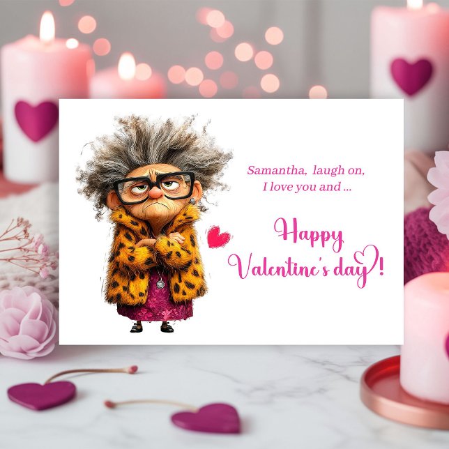 Cartes Pour Fêtes Annuelles Funny Angry Lady Bringing Drama Valentine (Funny Angry Lady Bringing Drama Valentine

)