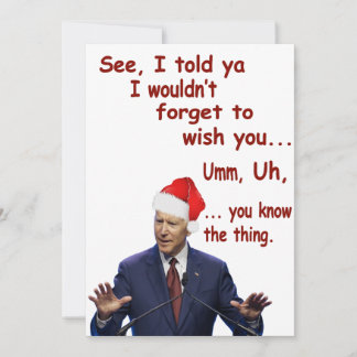 Cartes Pour Fêtes Annuelles Funny Biden Merry Christmas Xmas Gift