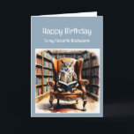 Cartes Pour Fêtes Annuelles Funny Birthday Bookworm Wise Owl Humour<br><div class="desc">Funny Birthday Bookworm Wise Owl Humour</div>