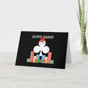 Cartes Pour Fêtes Annuelles Funny Bluff Daddy Poker Casino Jeu Texas
