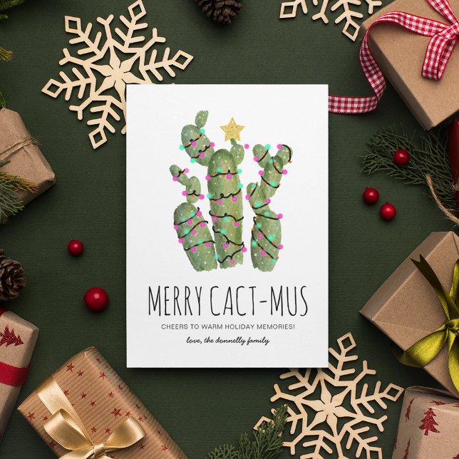 Cartes Pour Fêtes Annuelles Funny Cactus Christmas Holiday (Créateur téléchargé)