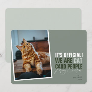 Cartes Pour Fêtes Annuelles Funny Cat Christmas Card Meowy Noël