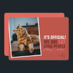 Cartes Pour Fêtes Annuelles Funny Cat Christmas Card Red Meowy Christmas<br><div class="desc">Une drôle de carte de noël pour tout nouveau propriétaire de chat.</div>