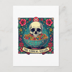 Cartes Pour Fêtes Annuelles Funny Cereal Killer Famille Amateurs de céréales