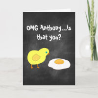 Funny Chalkboard Anniversaire