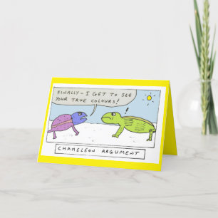 Cartes Pour Fêtes Annuelles Funny chameleon birthday cartoon