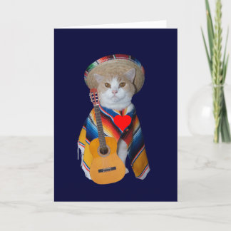 Cartes Pour Fêtes Annuelles Funny Chat espagnol Valentine