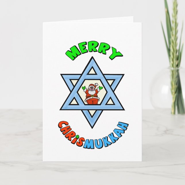 Cartes Pour Fêtes Annuelles Funny Chrismukkah Friend Greend Card (Devant)