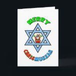 Cartes Pour Fêtes Annuelles Funny Chrismukkah Friend Greend Card<br><div class="desc">Le terme "Chrismukkah" a commencé en 2003 dans une émission télévisée intitulée "The O.C." Il peut être interprété comme (1) le mélange de Noël et d'Hanoukka pendant la période des fêtes dans les maisons où l'un est juif et l'autre est de foi protestante chrétienne. C'est une façon de célébrer les...</div>