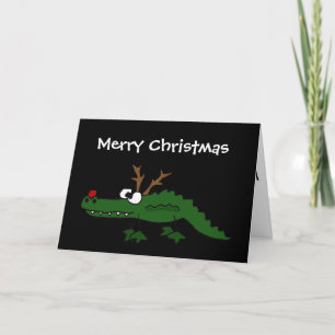 Cartes Pour Fêtes Annuelles Funny Christmas Alligator
