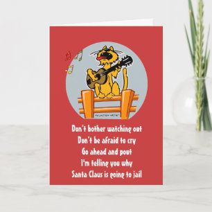 Cartes Pour Fêtes Annuelles Funny Christmas card by Kountry Kats
