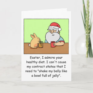 Cartes Pour Fêtes Annuelles Funny Christmas Card: Santa complains about job