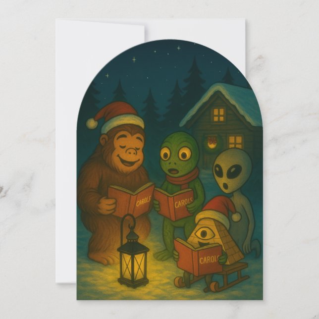 Cartes Pour Fêtes Annuelles Funny Christmas Conspiracy Holiday Card (Devant)