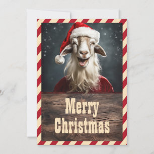 Cartes Pour Fêtes Annuelles Funny Christmas Goat