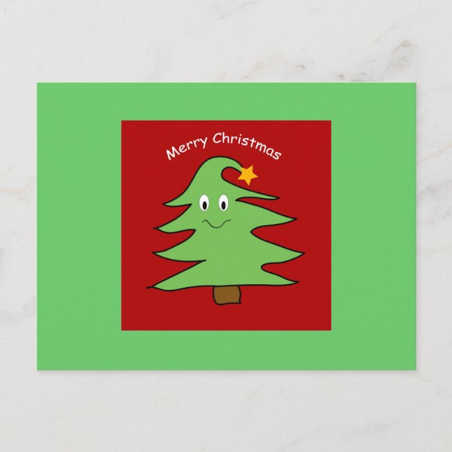 Cartes Pour Fêtes Annuelles Funny Christmas Tree Card (Devant)