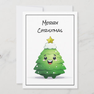 Cartes Pour Fêtes Annuelles Funny Cool comique minimaliste moderne Arbre de No
