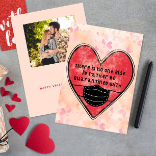 Cartes Pour Fêtes Annuelles Funny Covid Quarantine Saint Valentin