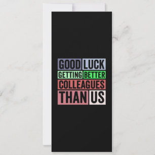 Cartes Pour Fêtes Annuelles Funny Coworker Leaving Good L