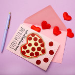Cartes Pour Fêtes Annuelles Funny Cute Pizza Coeur de la Saint Valentin Saluta<br><div class="desc">Cette carte drôle et mignonne de la Saint-Valentin est une façon légère et douce de montrer à quelqu'un l'amour de ce jour férié spécial. Il est composé de la phrase "Chaque pizza que j'aime chaque pizza que tu aimes", avec une pizza et des tranches de pepperoni dessinées à la main...</div>