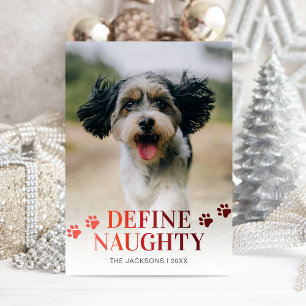 Cartes Pour Fêtes Annuelles Funny Définir Naughty Photo Noël