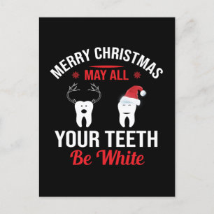 Cartes Pour Fêtes Annuelles Funny Dentist office Christmas Holiday Postcard
