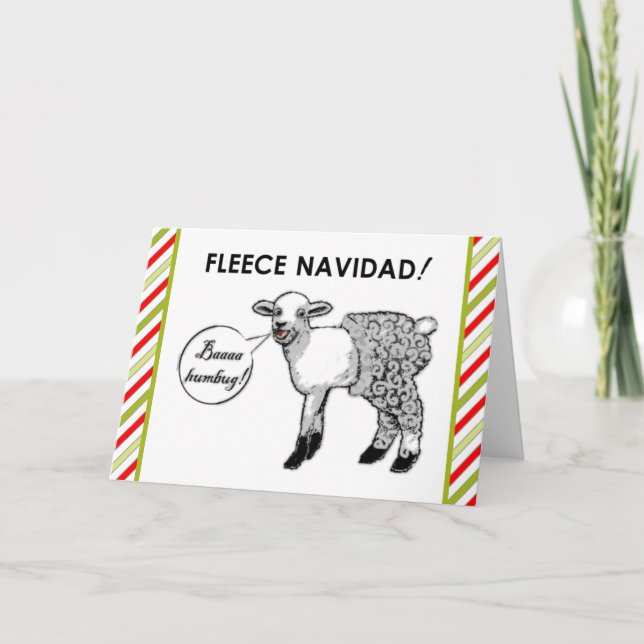 Cartes Pour Fêtes Annuelles Funny Feliz Navidad (Devant)