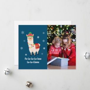 Cartes Pour Fêtes Annuelles Funny Festive Llama Pun Photo