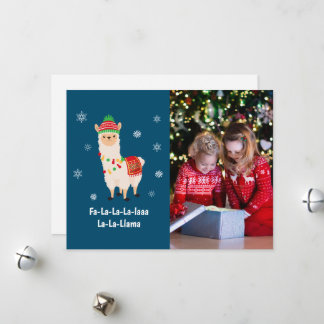 Cartes Pour Fêtes Annuelles Funny Festive Llama Pun Photo