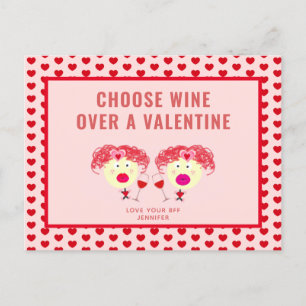 Cartes Pour Fêtes Annuelles Funny Galentine's Day meilleur ami BFF personnalis