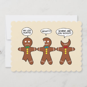 Cartes Pour Fêtes Annuelles Funny Gingerbread Everything is Fine Christmas 