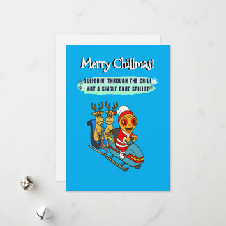 Cartes Pour Fêtes Annuelles Funny Gingerbread Holiday – Printable Xmas Card