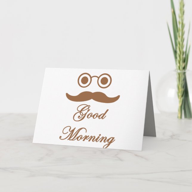 Cartes Pour Fêtes Annuelles Funny good morning card . (Devant)