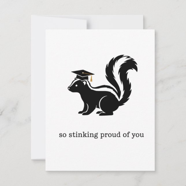 Cartes Pour Fêtes Annuelles Funny Graduation Card So Stinking Proud of You (Devant)