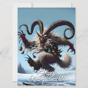 Cartes Pour Fêtes Annuelles Funny Happy Krampusnacht
