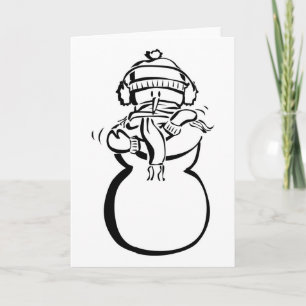 Cartes Pour Fêtes Annuelles Funny Humorous Cold Snowman Holidays Christmas