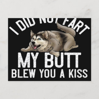 Cartes Pour Fêtes Annuelles Funny Husky Chig Kiss Husky Chig