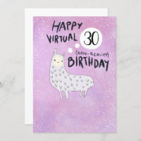 Funny Llama Virtual Joyeux Anniversaire