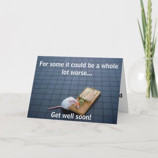Cartes Pour Fêtes Annuelles Funny Mouse (Devant)