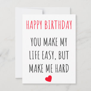 Cartes Pour Fêtes Annuelles Funny Naughty Dirty Happy Birthday Card pour elle